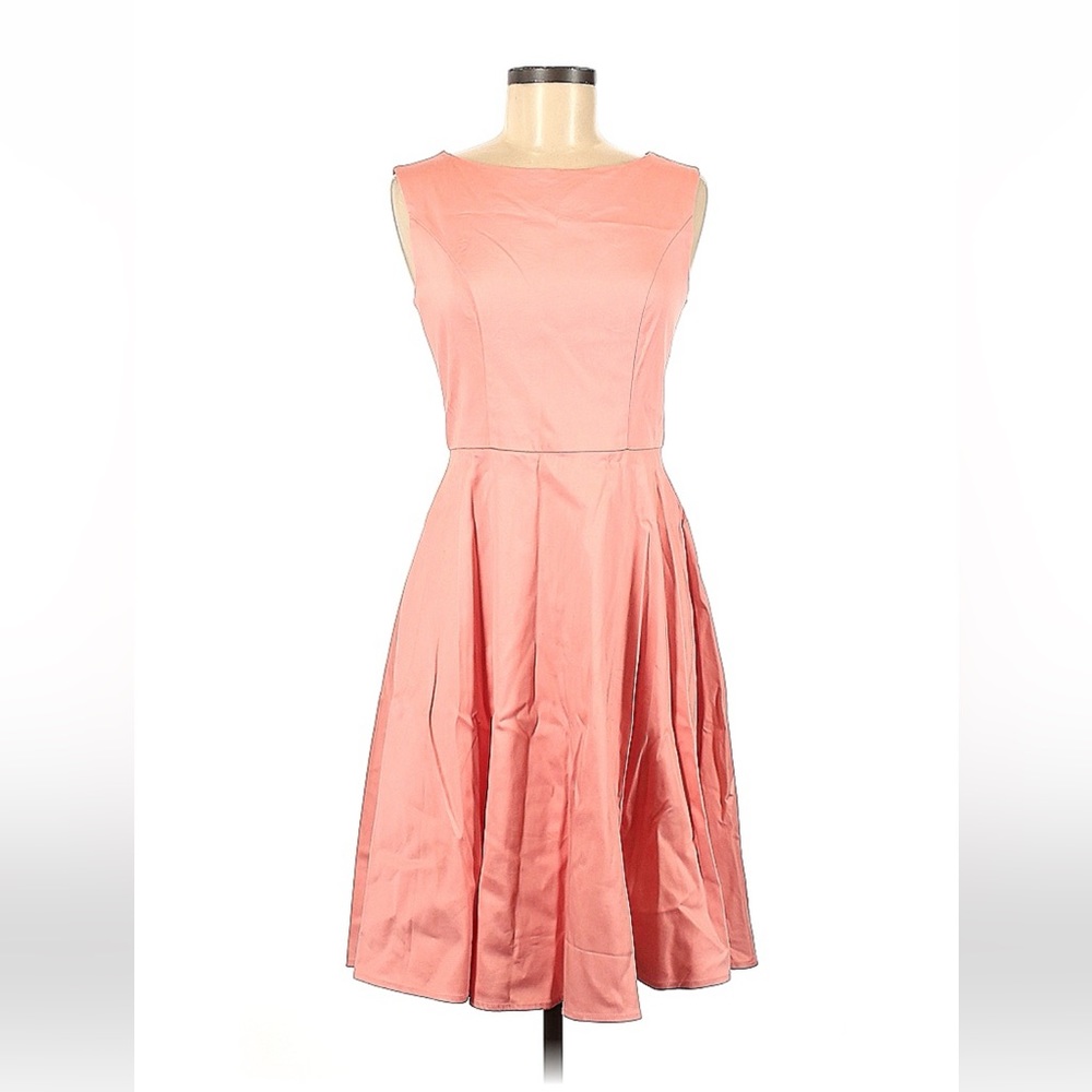 peach cocktail dress